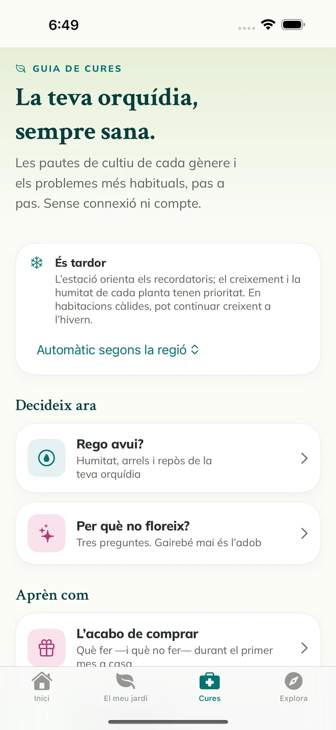 Eines i guies de cura a FloraFlor