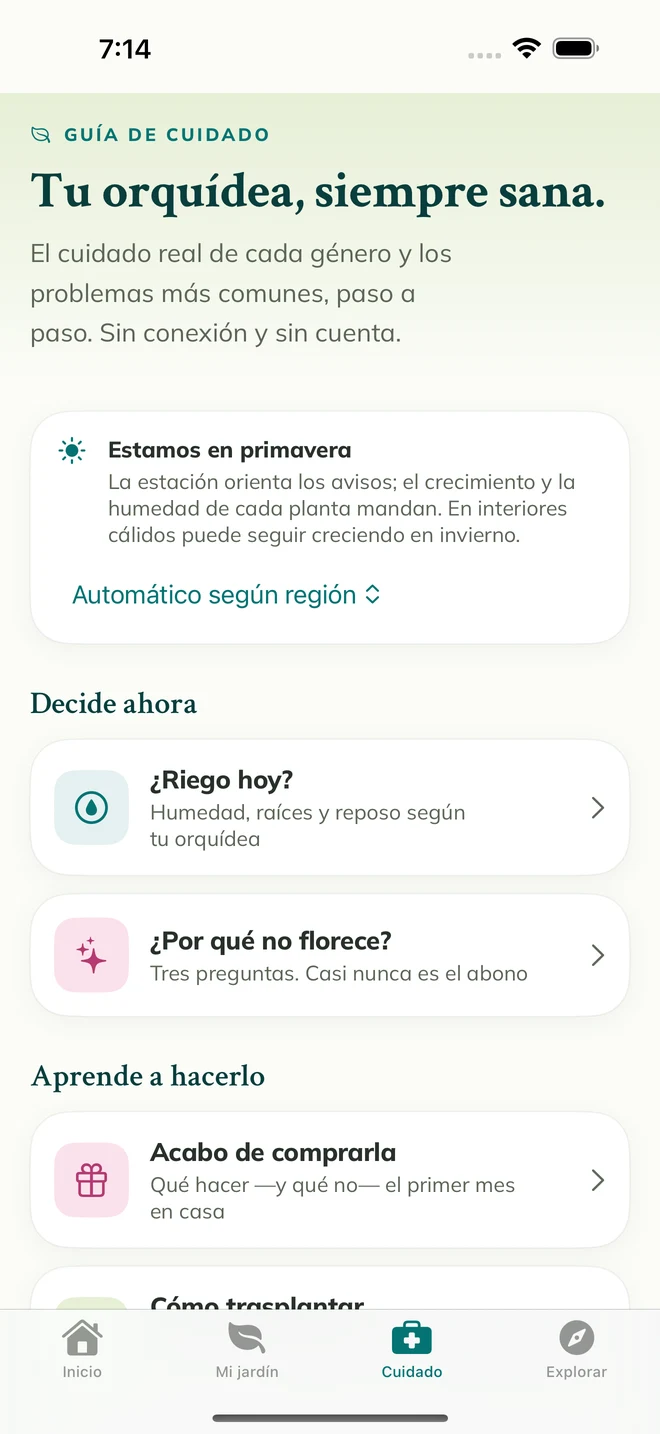 Herramientas y guías de cuidado en FloraFlor