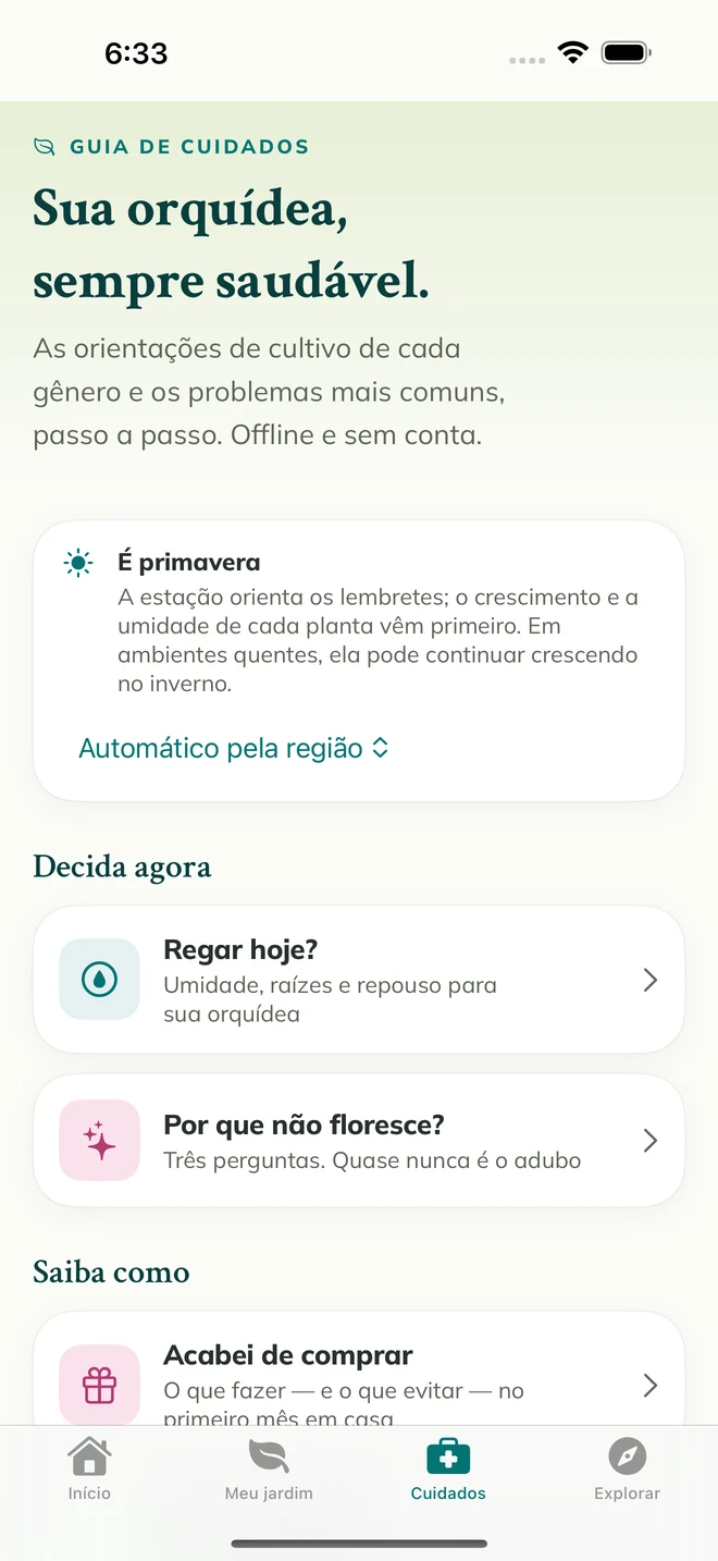 Ferramentas e guias de cuidados na FloraFlor
