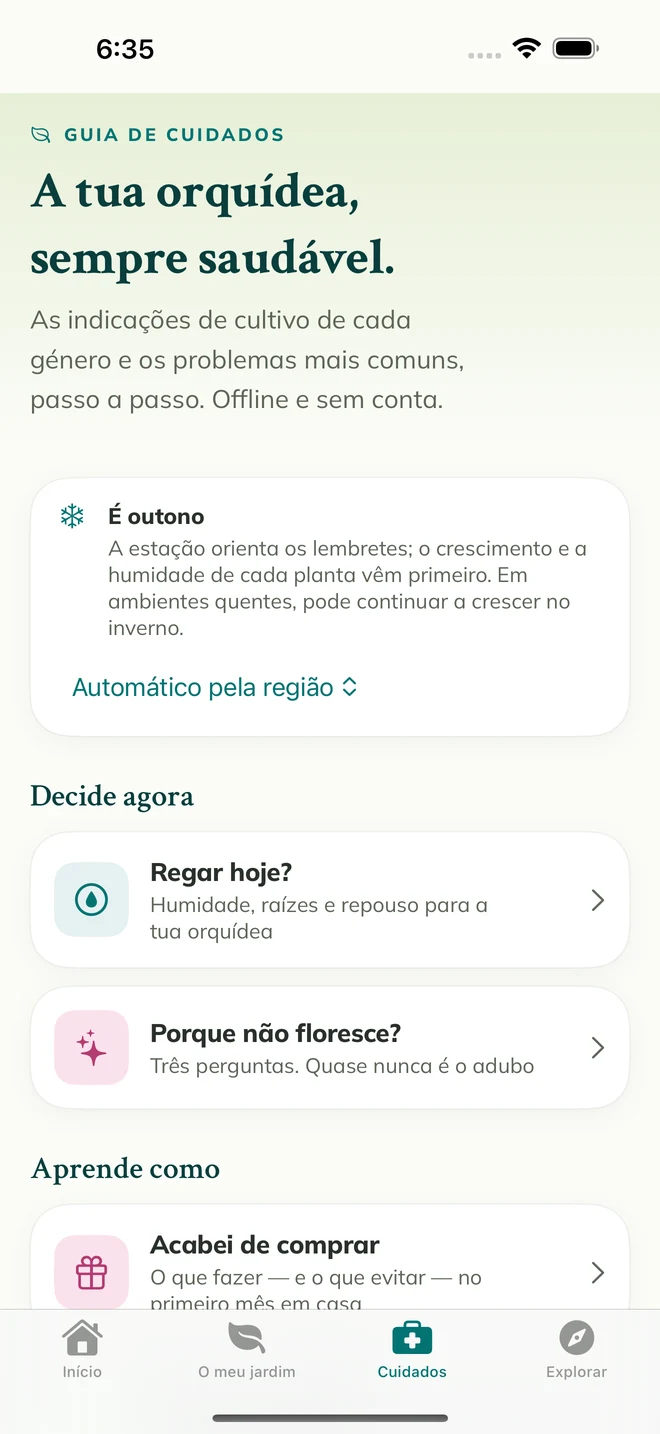 Ferramentas e guias de cuidados na FloraFlor