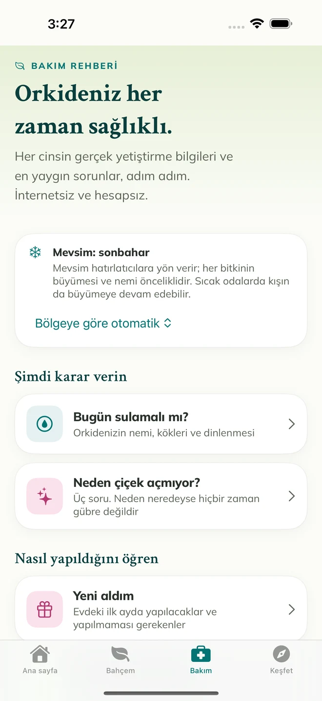 FloraFlor'da bakım araçları ve rehberleri